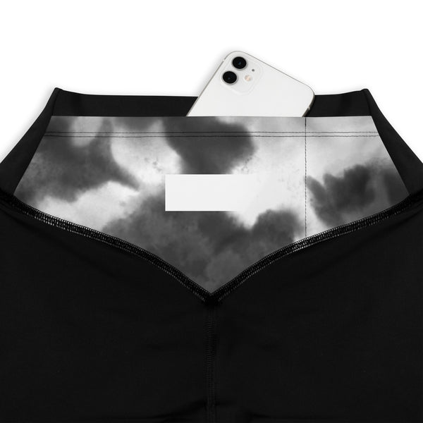 BLACK TYE DYE Sports Leggings
