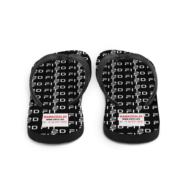 2D FIT Flip-Flops Noir