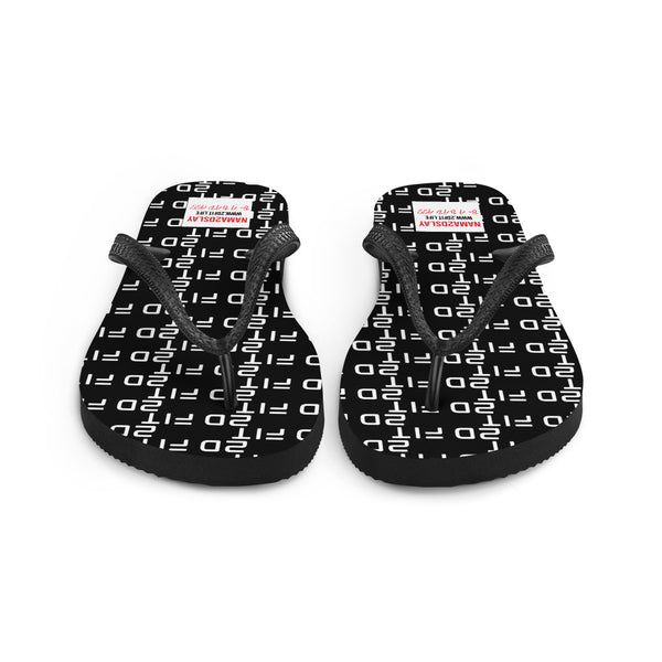 2D FIT Flip-Flops Noir
