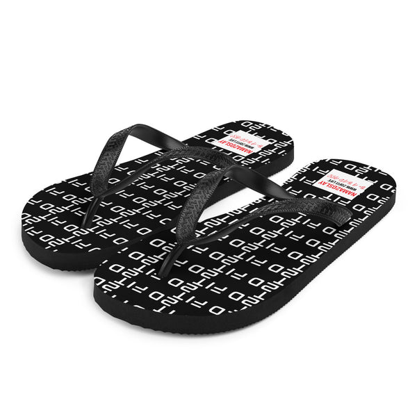 2D FIT Flip-Flops Noir