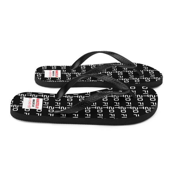 2D FIT Flip-Flops Noir