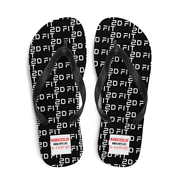 2D FIT Flip-Flops Noir