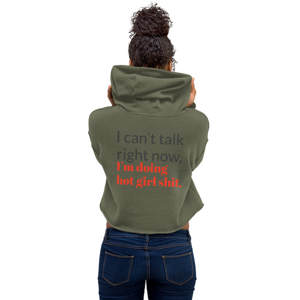 Hot Shit Crop Hoodie