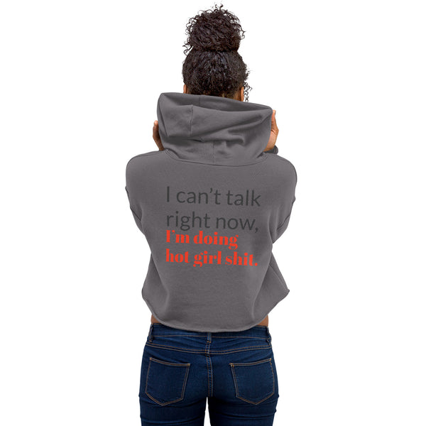 Hot Shit Crop Hoodie