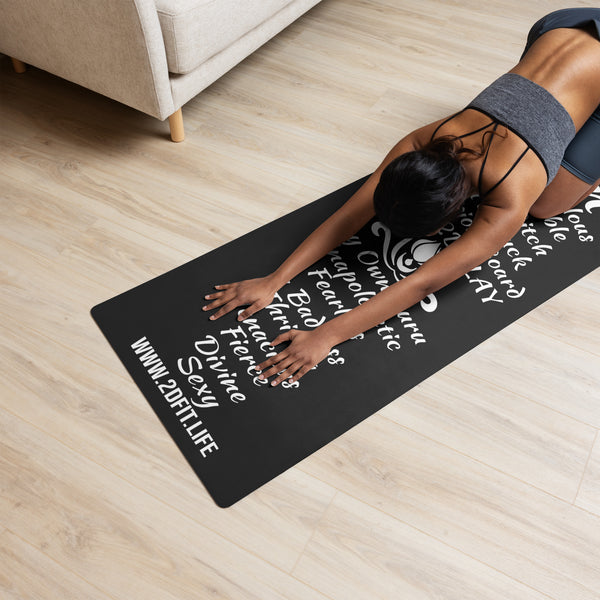 2D FIT Affirmation Yoga mat