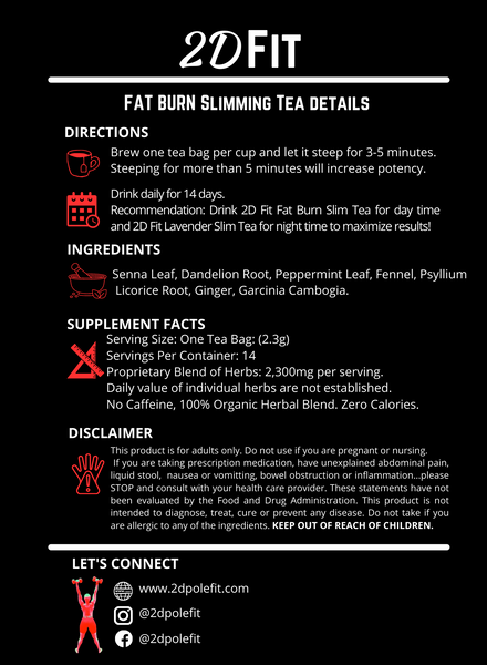 2D Fit Fat Burn Slimming Tea