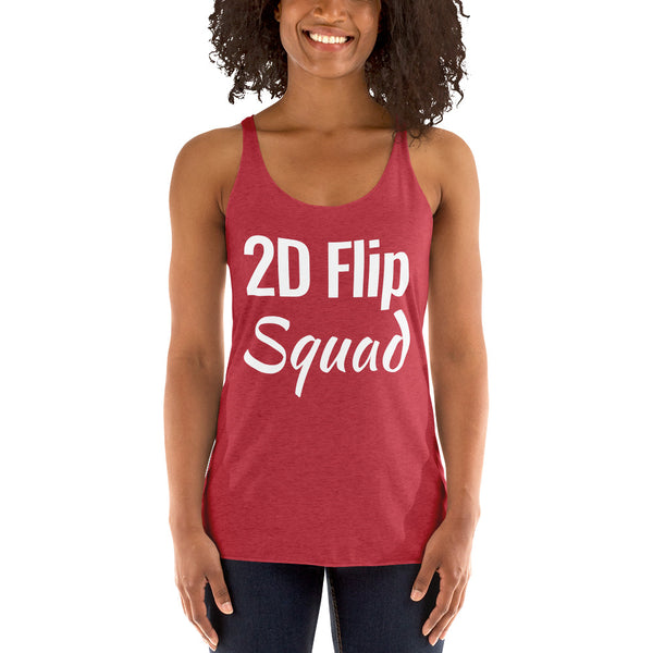 2D Flip Squad Women's Racerback Tank